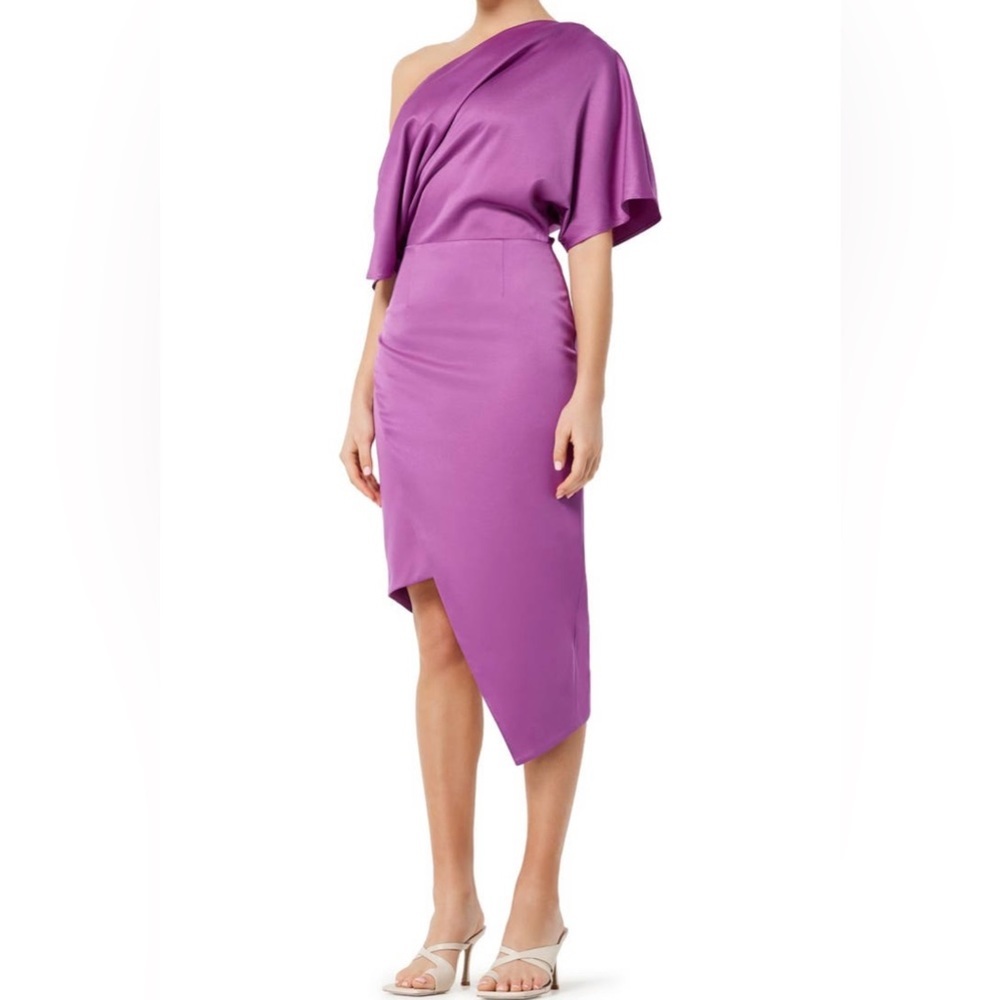 Elliatt Carson One-Shoulder Dress in Orchid, Size Small